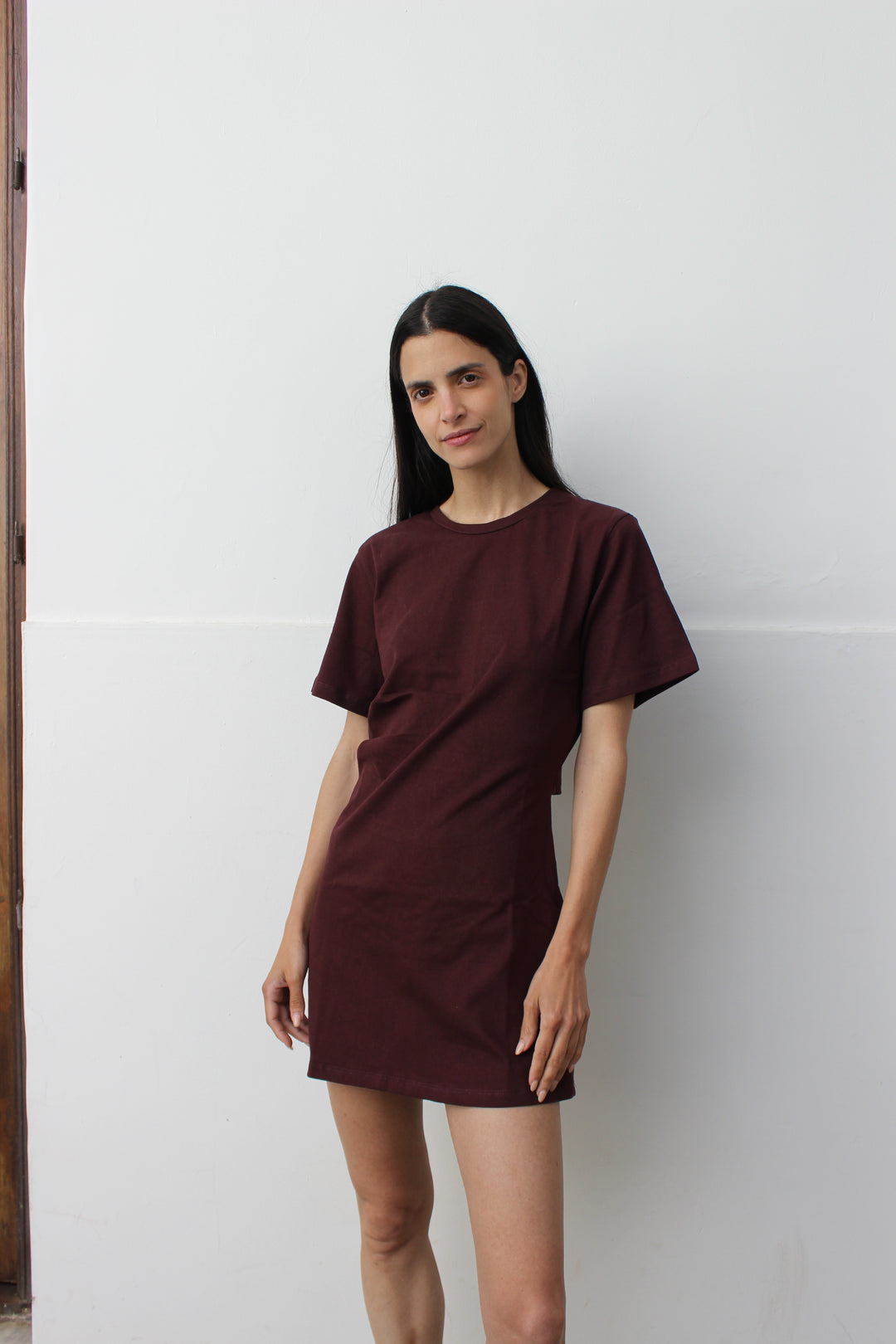 Vestido Caram Bordo