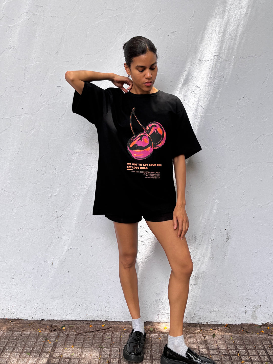 Remera Love Negro