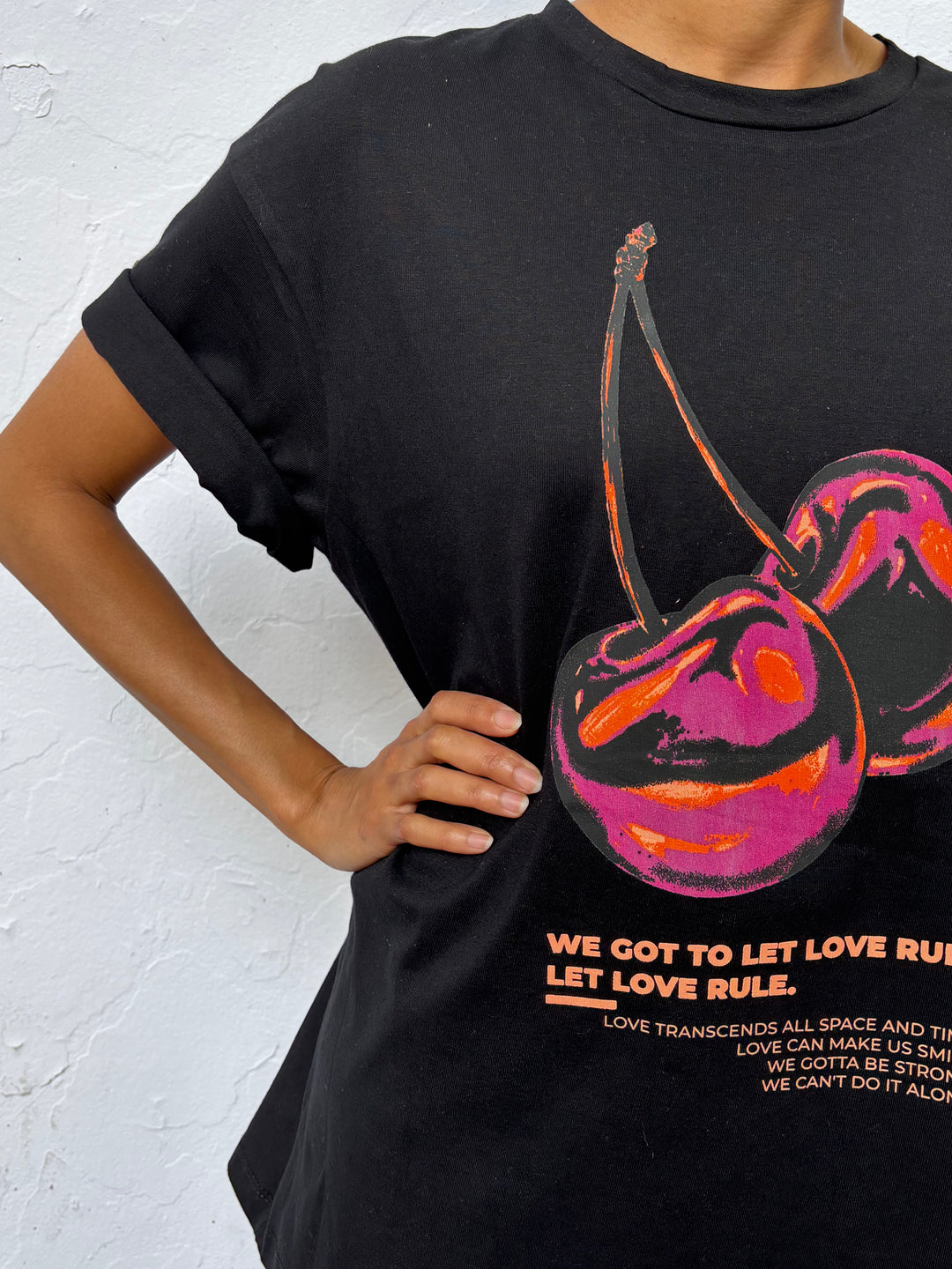 Remera Love Negro