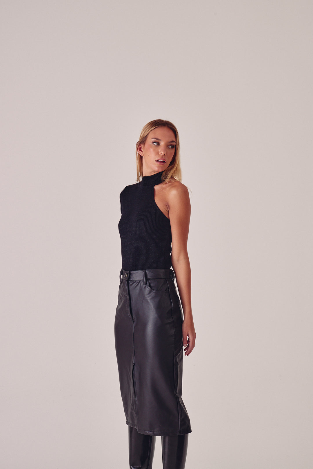 Top Solomun Negro lurex
