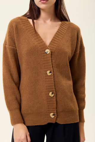 Cardigan Poema Marrón