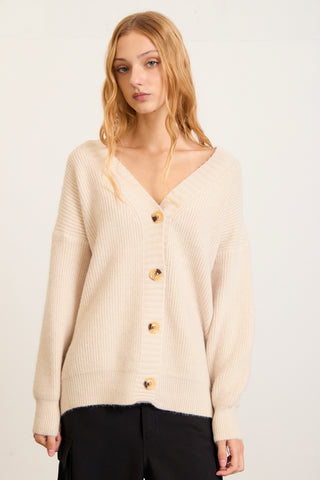 Cardigan Poema Crudo