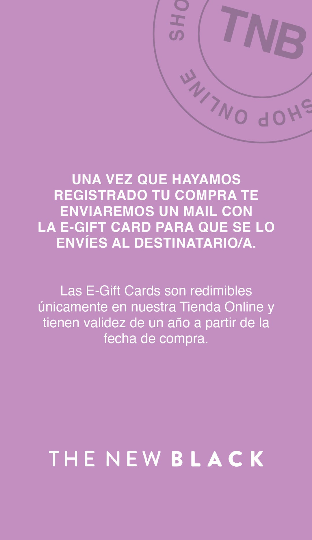 TNB E-Gift Card