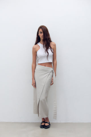 Falda Pleasure Gris