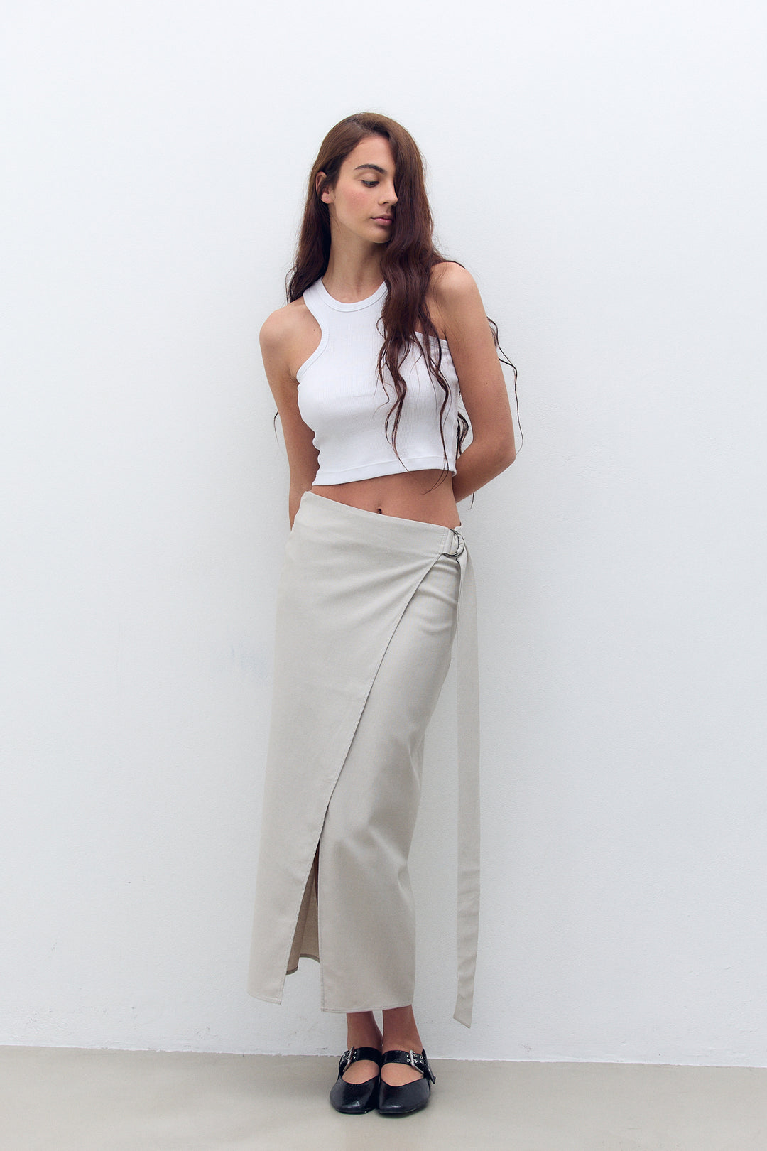 Falda Pleasure Gris