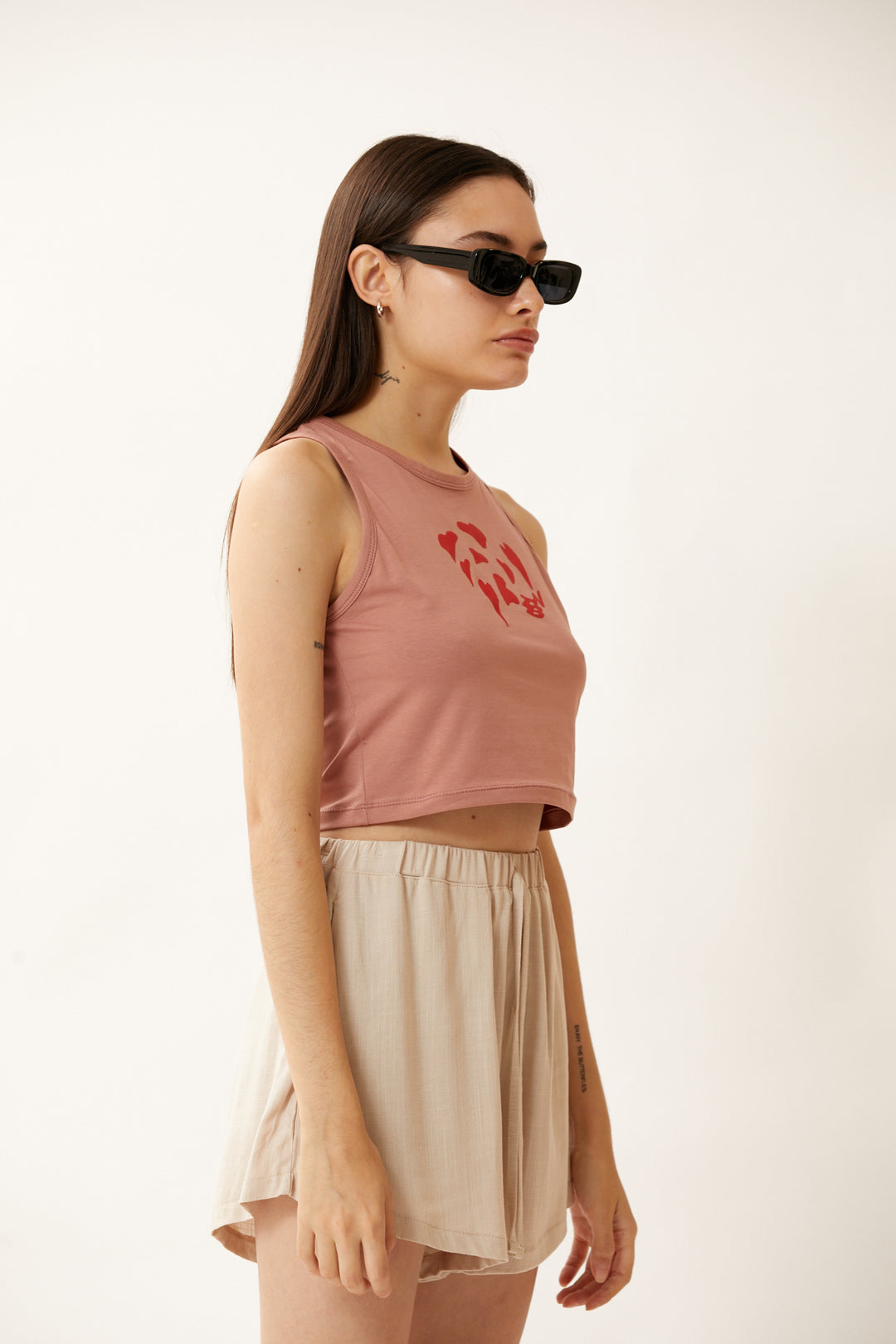 Top Hearts Rosa